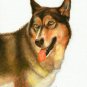 ♥ ORIGINAL Oil DOG Portrait Painting ALASKAN MALAMUTE