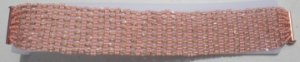 Beaded Bracelet &acirc;�� Just Peachy,   right angle weave, 8inch, Handmade