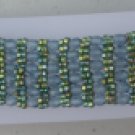 Beaded Bracelet-Ocean Water, right angle weave, 7inch, Handmade