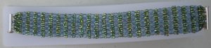 Beaded Bracelet-Ocean Water, right angle weave, 7inch, Handmade