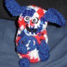 Decorative Patriotic Dog Container
