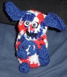 Decorative Patriotic Dog Container