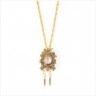 Gold Cuckoo Clock Pendant Watch