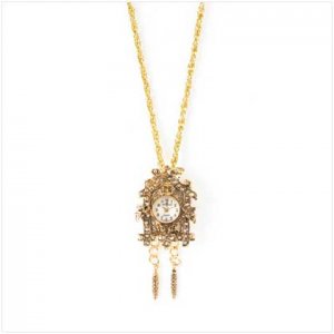 Gold Angel Pendant Watch
