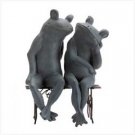 Loving Frogs On Bench