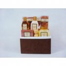 6 Pc Gift Set In Suede Basket, "Gingerbread Vanilla",