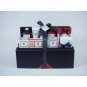 10 Pc Red & Rosy Bath Gift Set In A Black & Red Leather Case