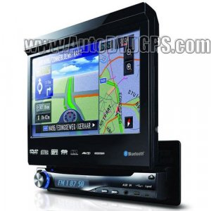 Single DIN Car GPS DVD player Bluetooth Ipod TV 1 Din DVD GPS Navigation