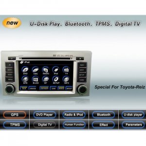 Advanced & High Quality Car DVD GPS Player for Toyota Reiz + IPOD ready Bluetooth