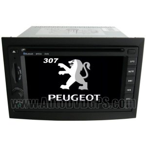 Peugeot 307 Car DVD player with built-in GPS navigation + Steering Wheel control + Specail frame