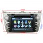 Car DVD player with indash GPS naivgation and touchscreen bluetooth for Mazda 6