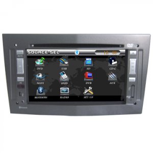 Car DVD player with built-in GPS navigation and 7" LCD touchscreen Bluetooth Radio for Opel Vectra