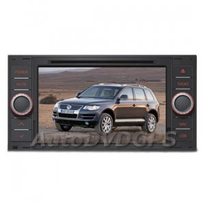 Newest autoradio DVD Player for VW Touareg GPS navigation RDS iPOD Steering Control V-CDC