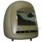 Headrest Monitor with 7" Digital Touchscreen and MP5 player /USB Headphone /True leather/ 1 Pair