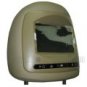 Headrest Monitor with 7" Digital Touchscreen and MP5 player /USB Headphone /True leather/ 1 Pair