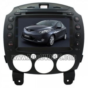 Mazda 2 DVD GPS Navigation system+8" Digital Touch Screen+RDS iPOD Steering Control
