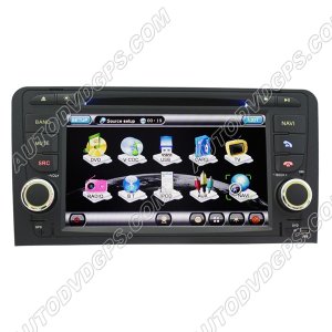 Audi A3 DVD GPS Navigation player with 7" Digital Touchscreen / PIP RDS Bluetooth
