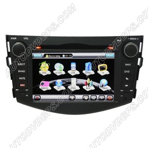 RAV718 7"Digital HD touchscreen ToyotaRAV4 DVD GPS Navigation player with FM USB RDS Bluetooth iPod