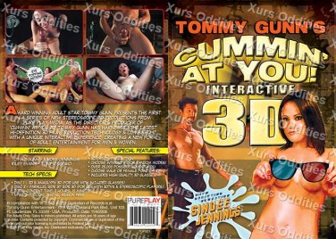 Cummin At You! Interactive 3D New DVD Tommy Gunn Includes Glasses 2d & 3D Versions Sindee Jennings