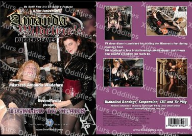 TICKLED TO TEARS XXX NEW DVD GWEN MEDIA AMANDA WILDEFYRE RUBBER SLAVES LATEX BONDAGE