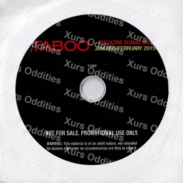 TABOO MAGAZINE CUT JANRUARY/FEBUARY 2015 XXX USED DVD HUSTLER COLLECTOR'S