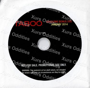 TABOO MAGAZINE CUT JANRUARY 2014 XXX USED DVD HUSTLER COLLECTOR'S