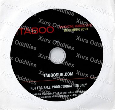 TABOO MAGAZINE CUT DECEMBER 2013 XXX USED DVD HUSTLER COLLECTOR'S
