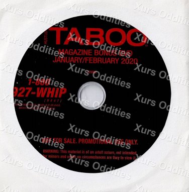 TABOO MAGAZINE CUT JANRUARY/FEBUARY 2020 XXX USED DVD HUSTLER COLLECTOR'S