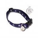 New York Yankees Dog Collar With ID Tag Size Small
