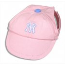 New York Yankees Princess Pink Dog Baseball Cap Hat Size M/L