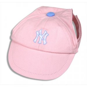 New York Yankees Princess Pink Dog Baseball Cap Hat Size M/L