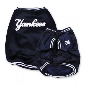 New York Yankees Official MLB Dougout Dog Jacket Coat Size X-Large