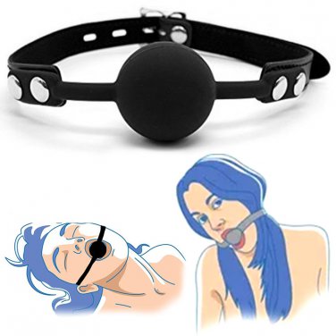 Soft Silicone Gag Ball Sex Toys Open Mouth Gag BDSM Bondage Mouth Ball