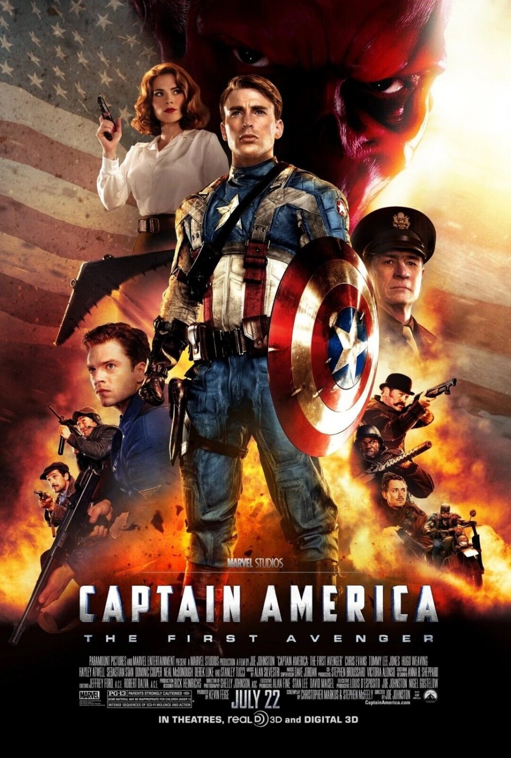 Captain America: The First Avenger Movie Poster | 11x17 | 2011 | NEW | USA