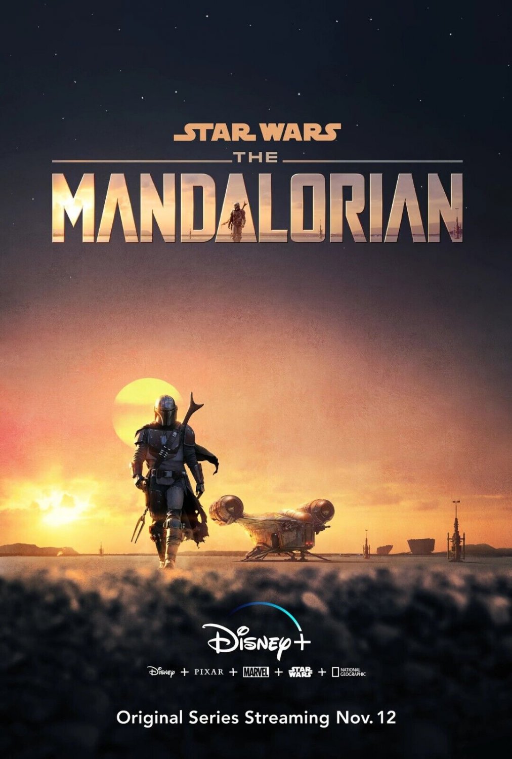 Star Wars: The Mandalorian TV Series Poster | Season 1 | 11x17 | NEW | USA