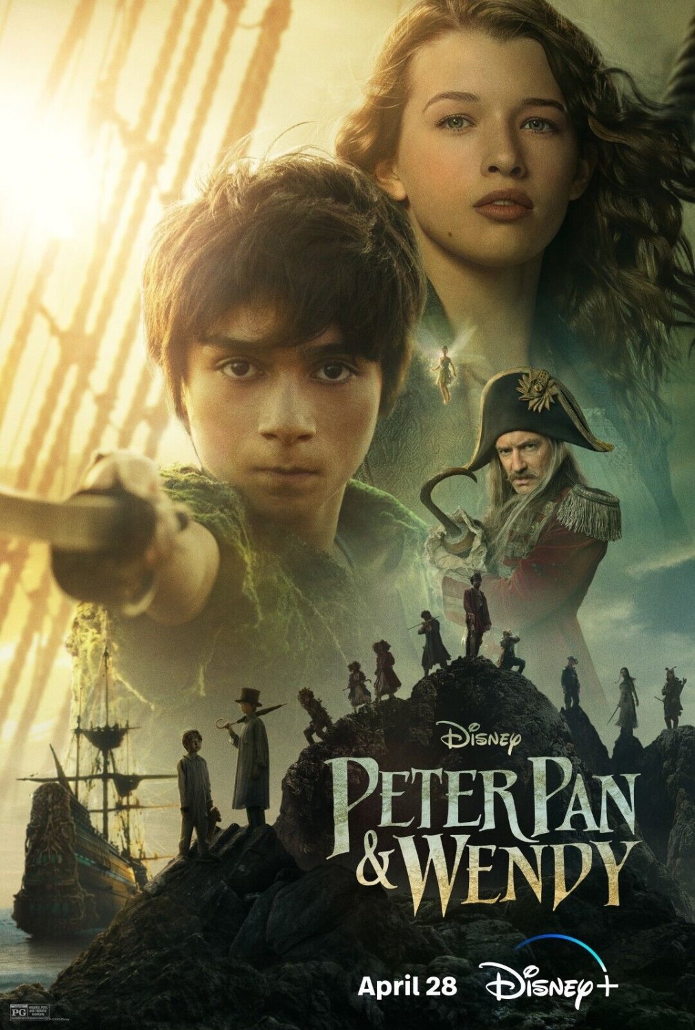 Disney's Peter Pan & Wendy Movie Poster | 2023 | 11x17 | NEW | USA