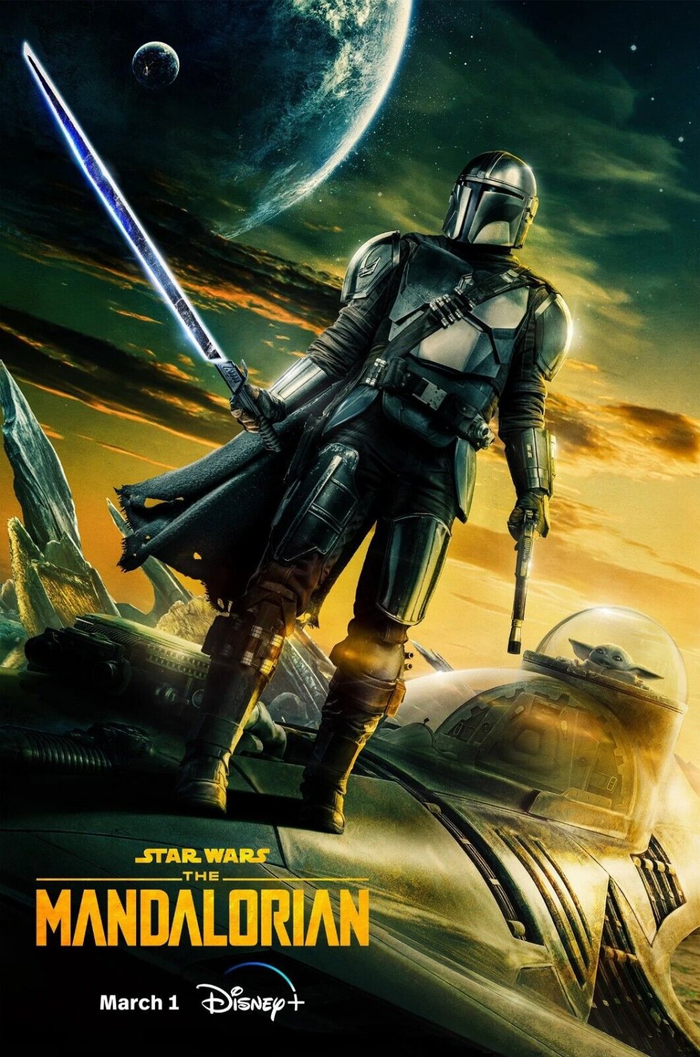 Star Wars: The Mandalorian TV Series Poster | Season 3 | 11x17 | NEW | USA
