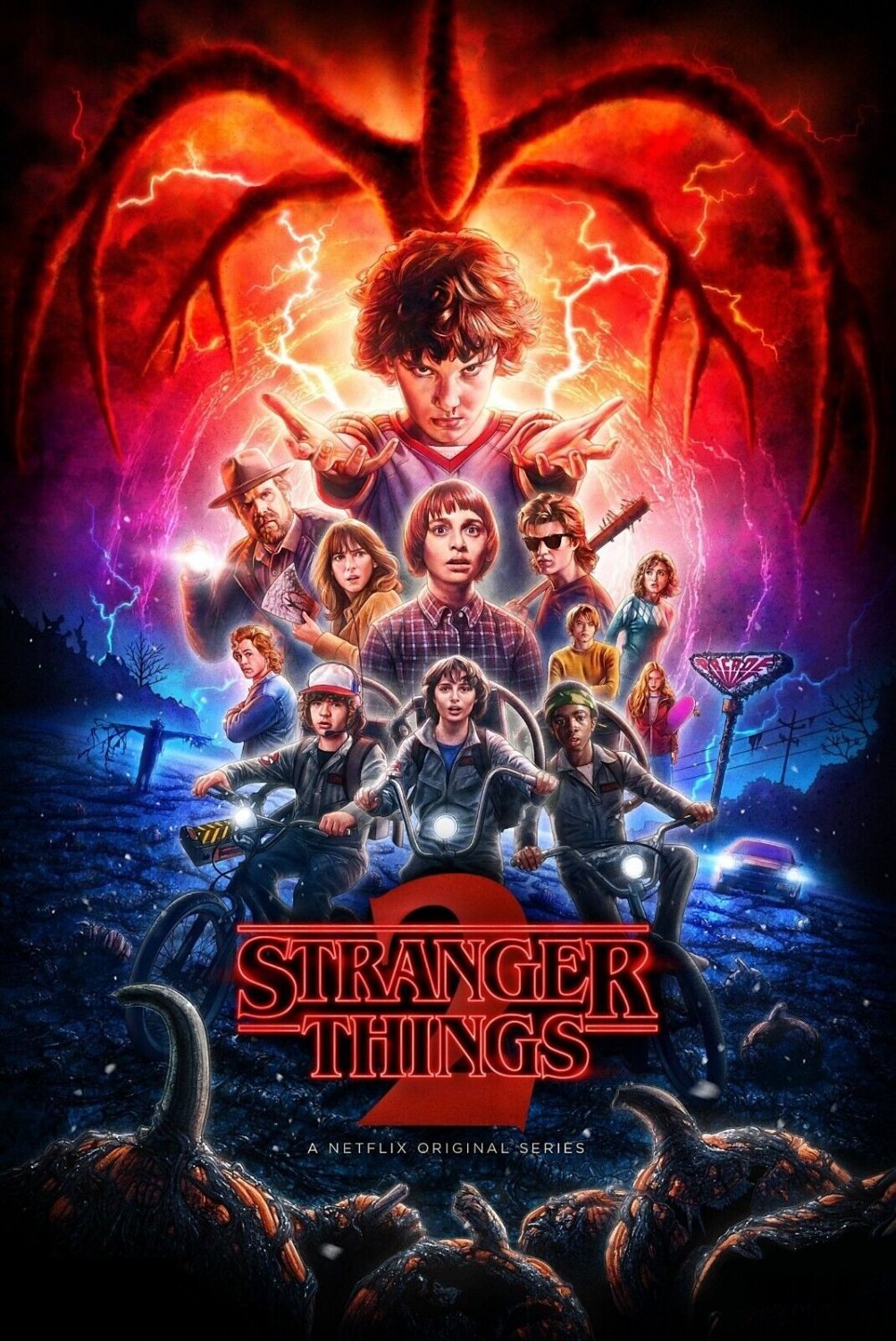 Stranger Things TV Series Poster | Season 2 | 2017 | 11x17 | NEW | USA