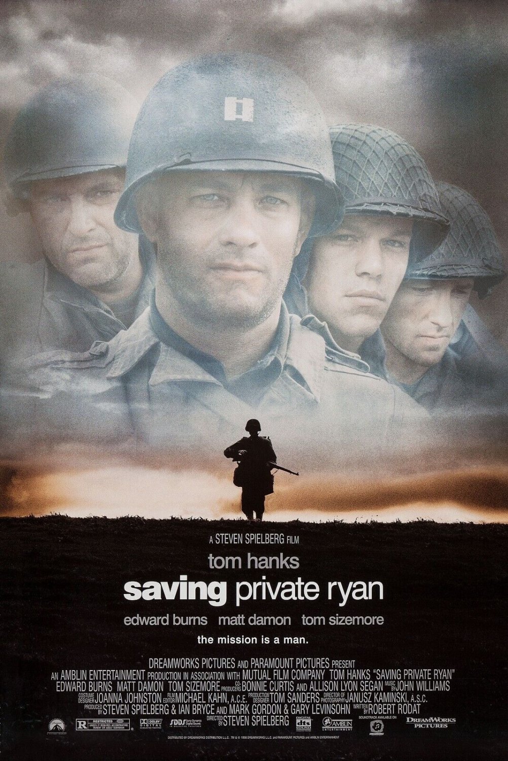 Saving Private Ryan Movie Poster | Tom Hanks | 1998 | 11x17 | NEW | USA
