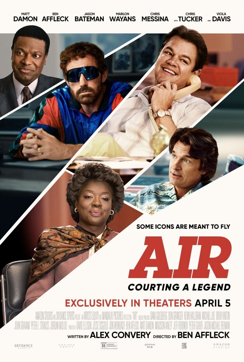 Air: Courting a Legend Movie Poster Michael Jordan 2023 11x17