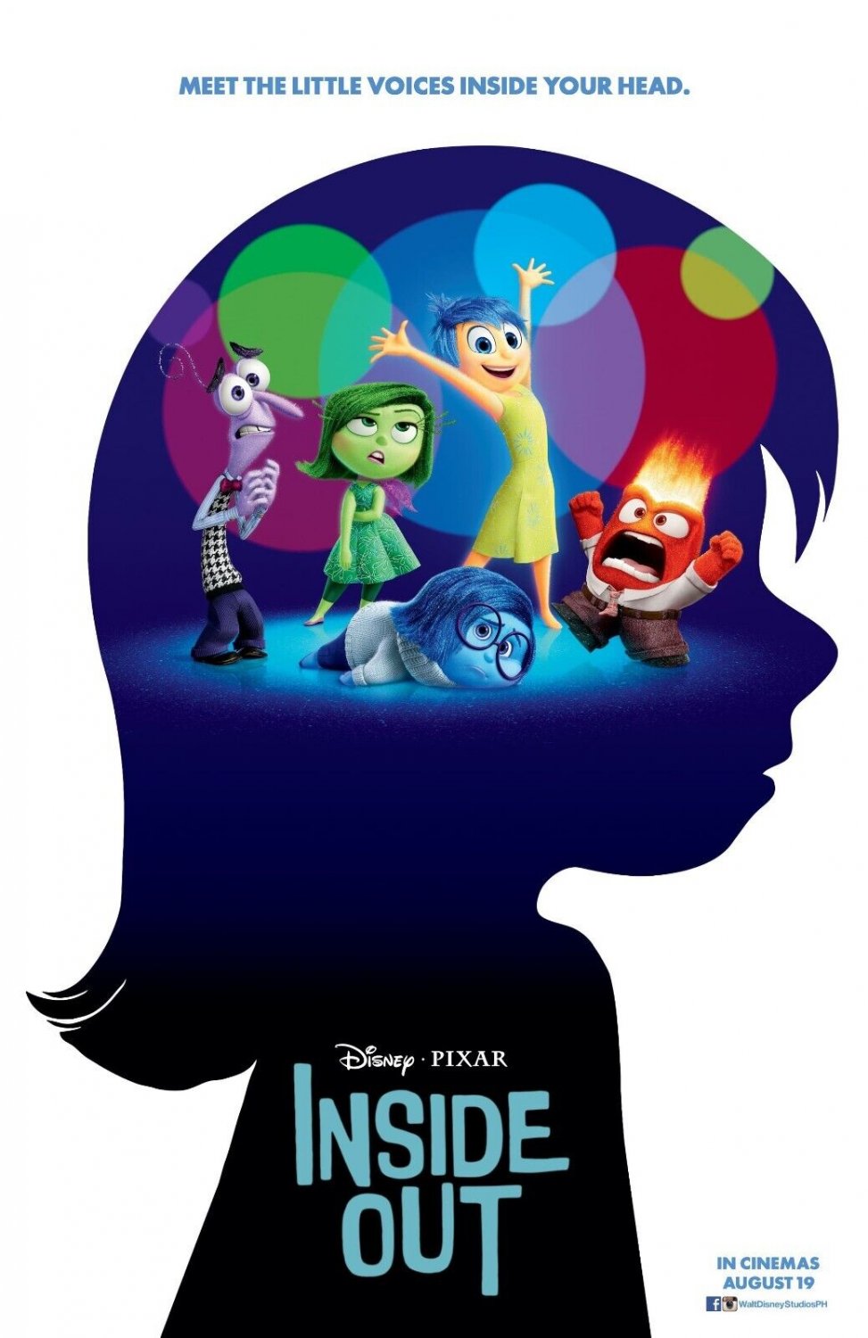 Disney's Inside Out Movie Poster | 2015 | 11x17 | NEW | USA