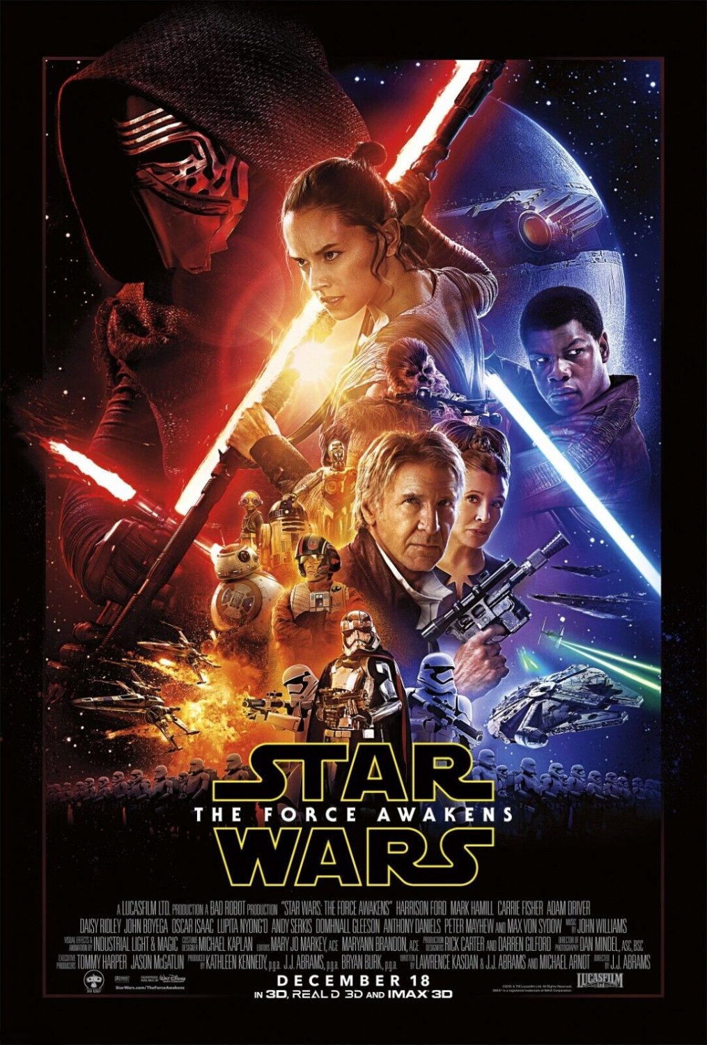 Star Wars: Episode 7 - The Force Awakens Movie Poster | 11x17 | 2015 | NEW