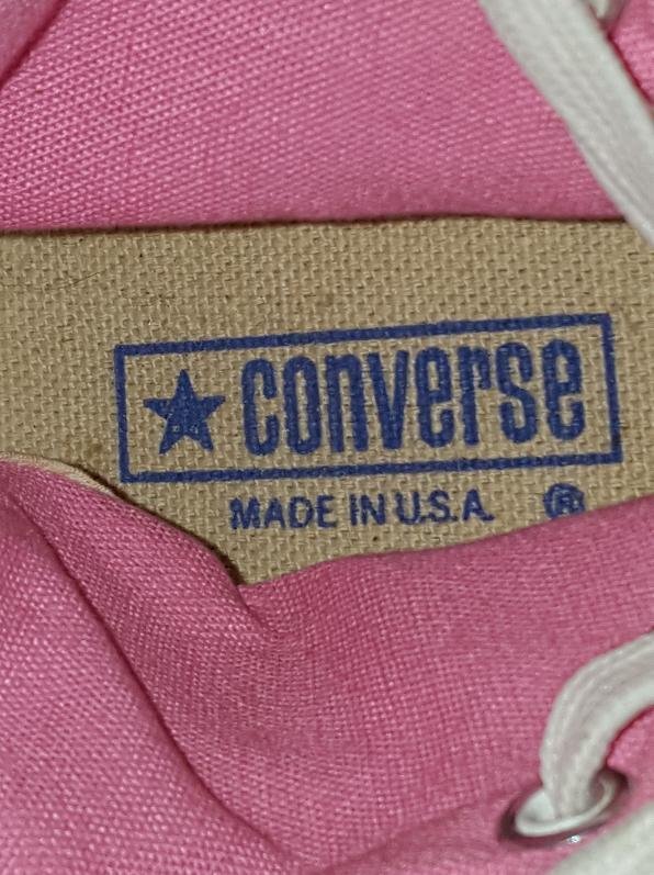 Vintage USA-MADE Converse NEEHI All Star Chuck Taylor Gray & Pink 9.5 ...