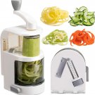 4-in-1 Vegetable Spiralizer with Rotating Blades & Suction Cup – Zucchini Noodle Maker & Slicer