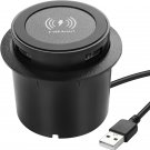 10W 3-in-1 Wireless Desktop Charger Fast Charging Dual USB For Phone Bedside Desk Furniture