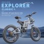 EKX X20 Electric Bike Mountain Moped Ebike 20 Inch Fat Tire 2000W 48V 30AH
