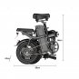 Foldable Mountain Bike With Increased Tires For Energy-Saving Electric Bicycles