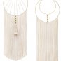 Mkono 2 Pcs Macrame Wall Hanging Woven Boho Wall Decor Art Chic Bohemian Decor