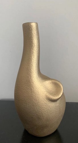 Gold color Elephant Design Flower Vase