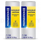 Lot of 2 Preparation H Rapid Relief Hemorrhoid Cream with Lidocaine 1oz